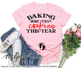 Baking more than cookies this year svg Valentine's pregnancy svg baby on the way valentines day maternity shirt baby clipart design png dxf