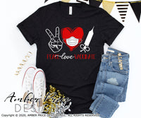 Peace love vaccinate svg png dxf covid vaccine svg