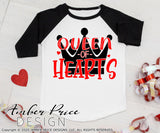 Queen of hearts svg Girls Valentine's day SVG toddler new baby Valentines shirt design layered vector cut file svg png dxf Cricut silhouette