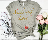 Made with love Pregnancy Maternity SVG PNG DXF