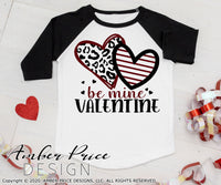 Be Mine, valentine SVG, Cute Kid's Valentine's Day svg, leopard print heart svgs, striped heart shirt svg for v-day school valentine's day shirt craft, DIY Cricut svg silhouette projects vector files for home decor. SVG Silhouette SVG Files for Cricut Project Ideas Simply Crafty SVG Bundles Vector | Amber Price Design 