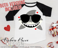 Valentine's shark svg love svg kids Valentine's day shirt design toddler boy's girl's kids childs Valentines day layered cut file png dxf