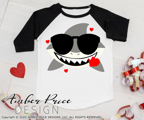 Valentine's shark svg love svg kids Valentine's day shirt design toddler boy's girl's kids childs Valentines day layered cut file png dxf