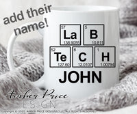 Lab tech periodic table svg png dxf phlebotomist 