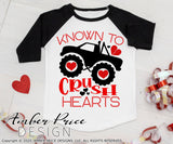 Known to crush hearts SVG, heart crusher svg, boy's valentine's day SVG, Kid's Valentine's Day svg, monster truck svgs, free svg, school valentine's day shirt Cricut svg silhouette projects vector files for home decor. Silhouette SVG Files for Cricut Project Ideas Simply Crafty SVG Bundles Vector | Amber Price Design 