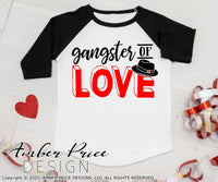 Gangster of love SVG Cute Boys Kid's Valentine's Day SVG PNG & DXF Valentine's day svg, Girl's valentine's day SVG, Valentine's Day shirt svg cut file free svg, shirt svg silhouette projects vector files for home decor. Silhouette SVG Files for Cricut Project Ideas Simply Crafty SVG Bundles Vector | Amber Price Design 