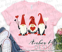 Valentine's gnomes svg Valenetine's day Love svg cute girl's women's cute SVG dxf png sublimation print clipart cut file layer Cricut file