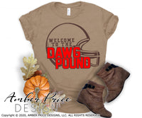 Welcome to the dawg pound SVG, Cleveland Browns SVG, Browns Football SVG, Fall SVG files, DIY Football shirt SVG, Football Shirt SVG, Dawg House SVG, Cricut SVG Silhouette SVG SVG Files for Cricut, Cricut Projects Cricut Project Ideas Simply Crafty SVG Bundles Cricut, SVG Design Bundles, Vectors | Amber Price Design