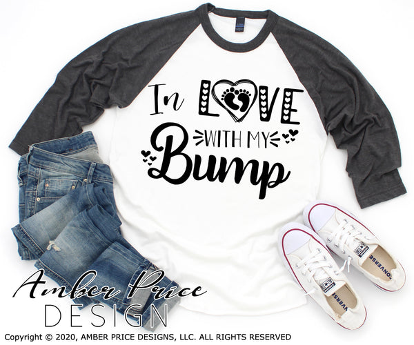 In love with my bump SVG PNG DXF