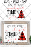 It's the most wonderful time of the year SVG Christmas SVG, Winter svg, buffalo check Christmas trees christmas ornament SVGs winter shirt craft, DIY Cricut and silhouette projects vector files, for home decor. SVG Silhouette SVG SVG Files for Cricut Project Ideas Simply Crafty SVG Bundles Vector | Amber Price Design 