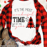 It's the most wonderful time of the year SVG Christmas SVG, Winter svg, buffalo check Christmas trees christmas ornament SVGs winter shirt craft, DIY Cricut and silhouette projects vector files, for home decor. SVG Silhouette SVG SVG Files for Cricut Project Ideas Simply Crafty SVG Bundles Vector | Amber Price Design 
