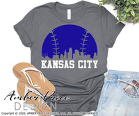 Kansas city skyline svg, Kansas city baseball svg, Kansas City svg, baseball svg, Kansas City baseball lettering svg, png, dxf, KC Baseball svg, KC royals SVG, Kansas City Royals SVG, Royals baseball svg, cut file for cricut, silhouette, Amber Price Design, Baseball PNG, KC SVG, KC skyline svg, kc baseball design dxf