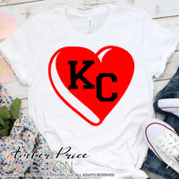 I love KC SVG perfect for your Kansas City Valentines Shirt or decor! Cute Chiefs SVG, Kansas City SVG, Chiefs Football SVG, Chiefs kingdom svg, DIY Football shirt SVG, Mahomes Kelce SVG, Cricut SVG Silhouette SVG Files for Cricut Project Ideas Simply Crafty SVG Bundles Design Bundles, Vectors | Amber Price Design