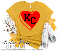 I love KC SVG perfect for your Kansas City Valentines Shirt or decor! Cute unique Chiefs SVG, Kansas City SVG, Chiefs Football SVG, Chiefs kingdom svg, DIY Football shirt SVG, Mahomes Kelce SVG, Cricut SVG Silhouette SVG Files for Cricut Project Ideas Simply Crafty SVG Bundles Design Bundles, Vectors | Amber Price Design