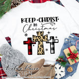 Keep Christ in Christmas SVG, Christian Christmas SVG, Leopard Print Christmas svg, Scripture Christmas ornament SVG, Jesus is the reason SVGs, winter shirt DIY silhouette projects vector files for home decor. SVG Silhouette SVG SVG Files for Cricut Project Ideas Simply Crafty SVG Bundles Vector | Amber Price Design 