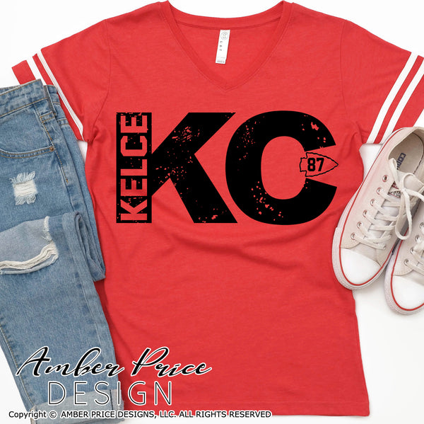 Travis Kelce SVG, Kelce 87 SVG, Kansas City Chiefs SVG, Kansas City SVG, Chiefs Football SVG, KC SVG, Chiefs kingdom svg, DIY Football shirt SVG, Mahomes SVG,  Cricut SVG Silhouette SVG SVG Files for Cricut, Cricut Projects Cricut Project Ideas Simply Crafty SVG Bundles Design Bundles Vector | Amber Price Design