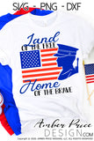 Land of the free home of the brave svg, png, dxf, 4th of july svg, america  png, dxf, for cricut, military soldier svg, marine svg, amber price design