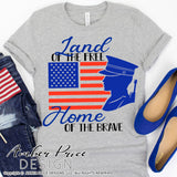 Land of the free home of the brave svg, png, dxf, 4th of july svg, america  png, dxf, for cricut, military soldier svg, marine svg, amber price design