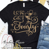 Let's get toasty SVG, Fun New Years Eve shirt svg, New Years Eve SVG PNG DXF. NYE shirt SVG New years eve party Shirt cricut NYE svg silhouette Winter new year tshirt design. Unique sublimation print file. Silhouette Files for Cricut Project Ideas Simply Crafty SVG Bundles Design Bundles Vectors | Amber Price Design