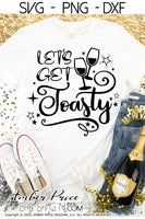 Let's get toasty SVG, Fun New Years Eve shirt svg, New Years Eve SVG PNG DXF. NYE shirt SVG New years eve party Shirt cricut NYE svg silhouette Winter new year tshirt design. Unique sublimation print file. Silhouette Files for Cricut Project Ideas Simply Crafty SVG Bundles Design Bundles Vectors | Amber Price Design
