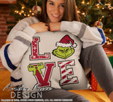 Love Christmas SVG cute Christmas Grinch SVG, Christmas shirt SVG, winter cut file, DIY festive Holiday home decor Christmas ornament SVGs, winter shirt DIY silhouette projects vector files for home decor. SVG Silhouette SVG SVG Files for Cricut Project Ideas Simply Crafty SVG Bundles Vector | Amber Price Design 
