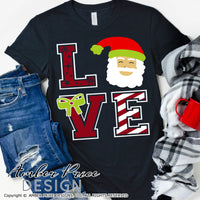 Love Christmas SVG cute Kid'sChristmas SVG, Santa SVG, santa claus svg for kid's Christmas shirt SVG, winter cut file, DIY festive Holiday home decor Christmas ornament SVGs, silhouette projects vector files SVG Silhouette SVG SVG Files for Cricut Project Ideas Simply Crafty SVG Bundles Vector | Amber Price Design 