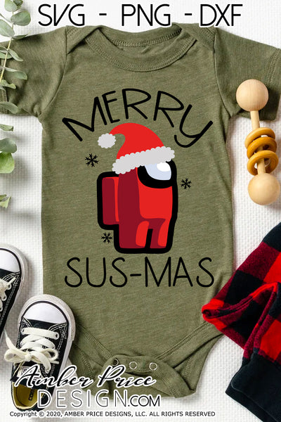 Merry Sus-mas svg among us PNG DXF  Among Us Christmas SVG for Cricut –  AmberPriceDesign