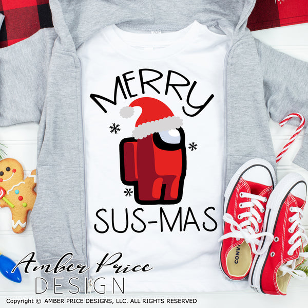 Merry Sus-mas svg among us PNG DXF  Among Us Christmas SVG for Cricut –  AmberPriceDesign