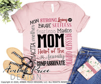 Mom Typography SVG Mom Collage SVG PNG DXF