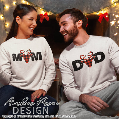 Matching Christmas Shirt SVGs, Mom & Dad Christmas Pregnancy Reveal Shirt SVGs, Christmas Pajamas cut file for cricut, silhouette winter Home Decor SVG. DXF & PNG included. Cute and Unique sublimation file. Silhouette Files for Cricut Project Ideas Simply Crafty SVG Bundles Design Bundles, Vectors | Amber Price Design