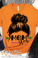 Mom Halloween SVG PNG DXF Momster SVG, Mom-ster SVG, Funny Halloween SVGs for her, DIY Halloween shirt for Moms SVG cut file for cricut, silhouette, cute women's Halloween Shirt Vector design for Fall and Autumn. Fall shirt SVG DXF PNG versions included. EPS by request. Sublimation PNG file. From Amber Price Design