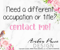 Need a different title? Contact me! www.amberpricedesign.com