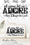 Oh come let us adore Him, Christ the Lord SVG, Nativity Scene SVG, Christian Christmas svg Christmas ornament SVG Jesus is the reason SVG, winter shirt craft, DIY silhouette projects vector files for home decor. SVG Silhouette SVG SVG Files for Cricut Project Ideas Simply Crafty SVG Bundles Vector | Amber Price Design 