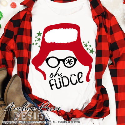 Oh, Fudge! SVG, Funny Christmas SVG, Cute Christmas story svg, ralphie SVG, Christmas shirt svg files, Cute Christmas ornament SVG for DIY winter shirt craft, DIY silhouette projects vector files for home decor. SVG Silhouette SVG SVG Files for Cricut Project Ideas Simply Crafty SVG Bundles Vector | Amber Price Design 