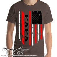Military Papa SVG, Grandpa SVG, American Flag SVG PNG DXF, Army Grandpa SVG, Father's Day, Veteran SVG, Amercian Flag SVG