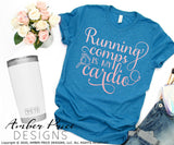 Running comps is my cardio SVG PNG DXF Realtor design