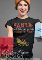 Santa isn't the only one coming to town SVG Christmas Maternity SVG for Twin Cute DIY Christmas Pregnancy reveal SVG file for all your DIY Maternity shirt! Announce you're expecting with our creative pregnancy shirt design! Our Pregnancy Announcement SVG is PERFECT for your pregnancy craft! PNG DXF | Amber Price Design