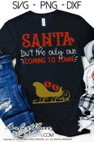 Santa isn't the only one coming to town SVG Christmas Maternity SVG for Twin Cute DIY Christmas Pregnancy reveal SVG file for all your DIY Maternity shirt! Announce you're expecting with our creative pregnancy shirt design! Our Pregnancy Announcement SVG is PERFECT for your pregnancy craft! PNG DXF | Amber Price Design