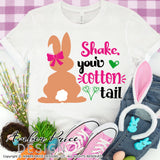 Shake your Cottontail svg, Easter bunny SVG, girl's Easter png, Spring SVG, Kid's SVG Easter bunny png, cute Spring SVG toddler shirt craft DIY Cricut silhouette projects vector files for home decor. Free SVGs for Silhouette SVG Files for Cricut Project Ideas Simply Crafty SVG Bundles Vector | Amber Price Design | amberpricedesign.com