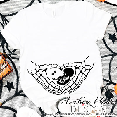 Halloween Pregnancy SVG, Skeleton Hands with baby Cute Fall Pregnancy SVG, Fall Maternity SVG files,, Twin Pregnancy SVG reveal Shirt for fall, Fall Autumn Maternity SVG Cricut SVG Silhouette SVG SVG Files for Cricut, Cricut Projects Cricut Project Ideas Simply Crafty SVG Bundles for Cricut, SVG Design Bundles Vectors | Amber Price Design