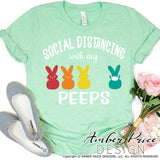 Social Distancing with my peeps svg, Funny Easter svg, easter bunny SVG, COVID Easter png, Easter bunny png, cute Spring SVG toddler shirt craft DIY Cricut silhouette projects vector files for home decor. Free SVGs for Silhouette SVG Files for Cricut Project Ideas Simply Crafty SVG Bundles Vector | Amber Price Design 