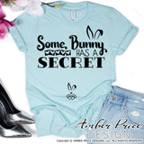 Some bunny has a secret SVG, Easter pregnancy reveal svg, Easter maternity svg, Expecting SVG, Easter png Spring SVG Easter bunny png, cute Spring SVG shirt craft DIY Cricut silhouette projects vector files. Free SVGs Silhouette SVG Files for Cricut Project Ideas Simply Crafty SVG Bundles Vector | Amber Price Design | amberpricedesign.com