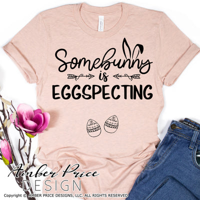 Some bunny is eggspecting twins SVG, Easter twin pregnancy reveal svg, Easter maternity svg, Expecting SVG, Easter png Spring SVG Easter bunny png, cute Spring SVG shirt craft DIY Cricut silhouette projects vector. Free SVGs Silhouette SVG File Cricut Project Ideas Simply Crafty SVG Bundles Vector | Amber Price Design | amberpricedesign.com