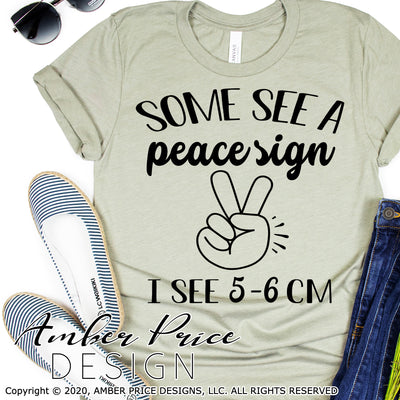 some see a peace sign I see 5-6 cm svg png dxf