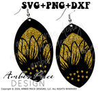Sunflower earring SVG, layered sunflower earring cut file for cricut, silhouette, glow forge, digital cut file for vinyl cutting machines like Cricut, and Silhouette. Includes 1 zipped folder containing each SVG file, DXF file, and PNG file. This is a High Res file, at full 300 dpi resolution | Amber Price Design