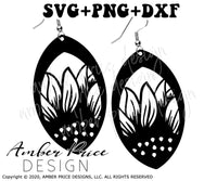 Sunflower SVG, Sunflower Earrings SVG, Kansas earring cut file for cricut, silhouette, glowforge, digital cut file for vinyl cutting machines like Cricut, and Silhouette. Includes 1 zipped folder containing each SVG file, DXF file, and PNG file. This is a High Res file, at full 300 dpi resolution | Amber Price Design