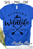 support wildlife raise boys svg png dxf