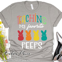 Teaching my favorite peeps svg, Teacher Easter svg, easter bunny SVG, COVID Easter png, Easter bunny png, cute Spring SVG toddler shirt craft DIY Cricut silhouette projects vector files for home decor. Free SVGs for Silhouette SVG Files for Cricut Project Ideas Simply Crafty SVG Bundles Vector | Amber Price Design | amberpricedesign.com