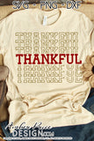 Thankful ECHO SVG Cute stacked font Thanksgiving SVG for DIY Thanksgiving shirt. Thankfulness clipart svg design cut file | silhouette. Cute fall DXF also included. Unique sublimation PNG file. Cricut SVG Silhouette Files for Cricut Project Ideas Simply Crafty SVG Bundles Design Bundles, Vectors | amberpricedesign.com