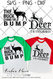 Couple's Christmas Maternity SVGs, Oh deer I'm pregnant SVG, The buck behind the bump SVG, Husband and wife SVGs His & Hers Christmas Pregnancy reveal Maternity shirt svgs! Announce you're expecting twins shirt design for winter! Pregnancy Announcement SVG is PERFECT for your pregnancy craft PNG DXF Amber Price Design